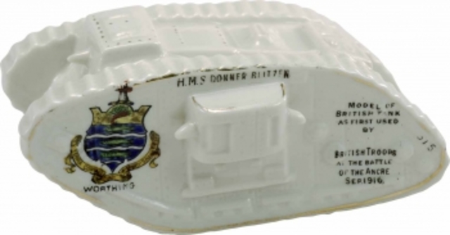 Worthing. "Crested China Tank." Imperial War Museum . Crested China. Stoke-on-Trent, 1916.