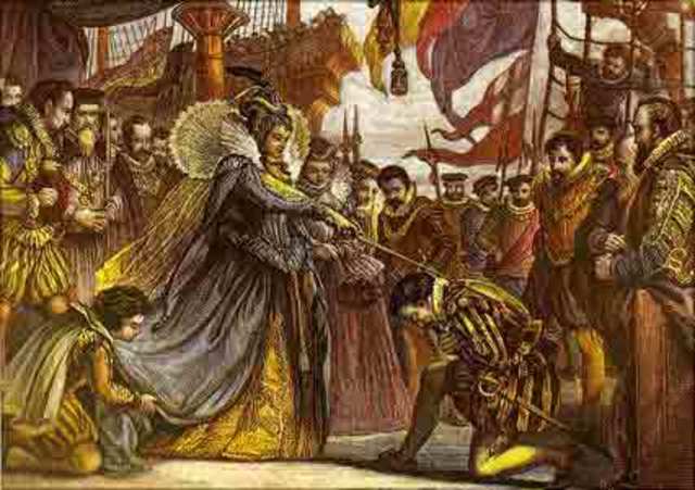 Sir Francis Drake Knighted