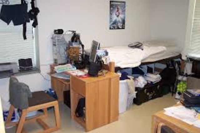 Dorm life Rock, first time away from mom