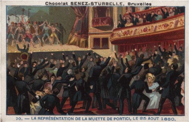 La Muette de Portici, by Daniel Auber, 1828. (Belgian Revolution)