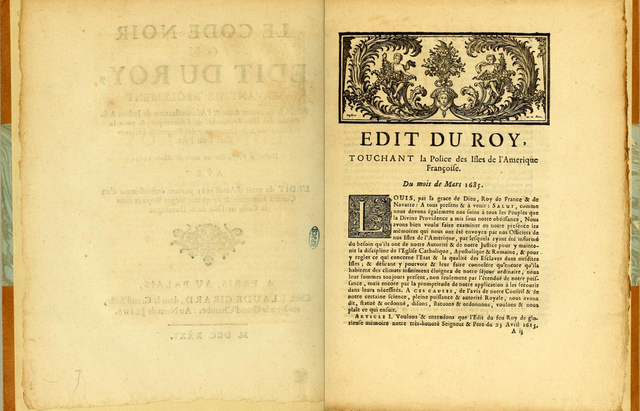 The Code Noir Decree