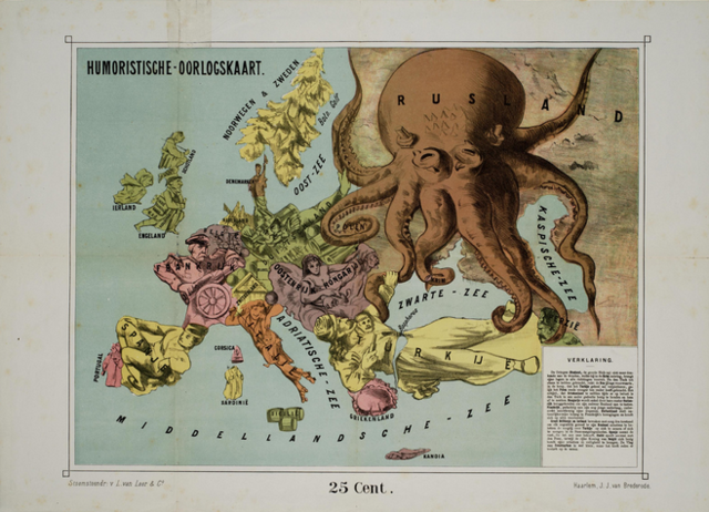 "Serio-Comic Map for the Year 1877" by F. Rose