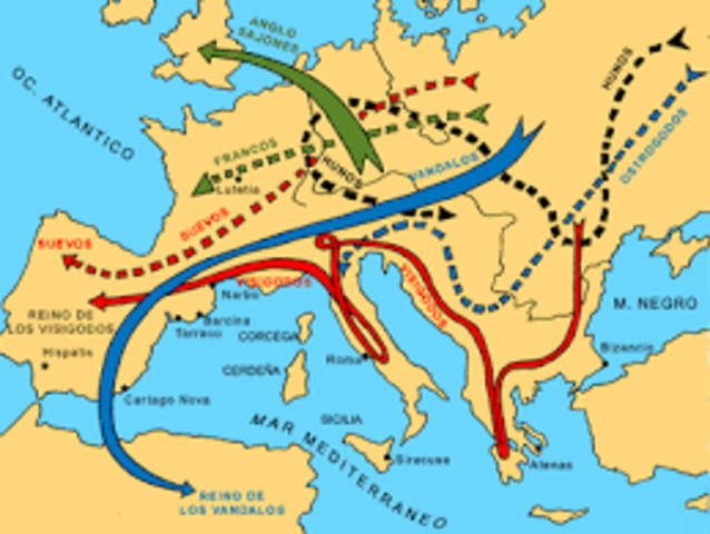 Invasiones bárbaras en Galia
