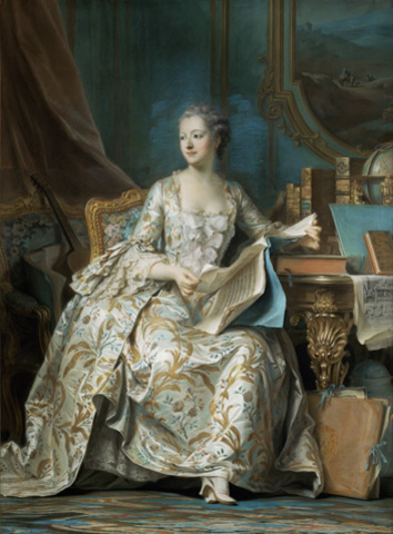Portrait of the Marquise de Pompadour by Maurice-Quentin de la tour