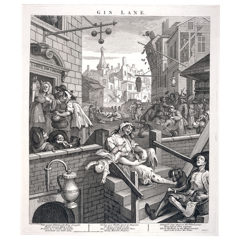 Gin Lane by William Hogarth