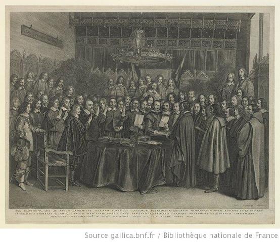 Signature of the treaty of Munster- Peace of Westphalia