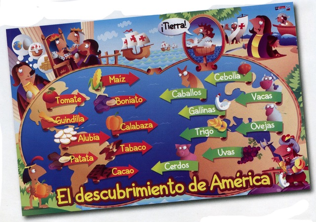 Alimentos intercambiados con América