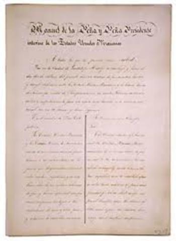 Treaty of Guadalupe Hidalgo is signed