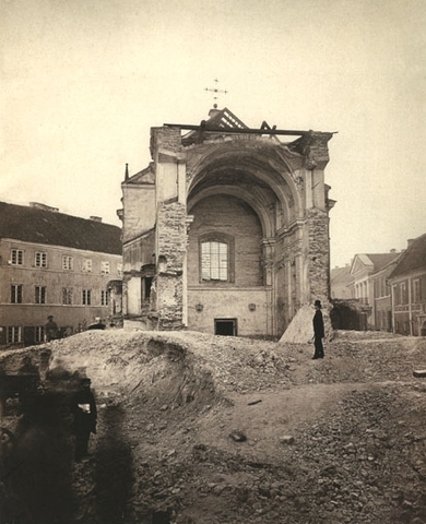 Desecration of St Joseph's Church in Vilnius