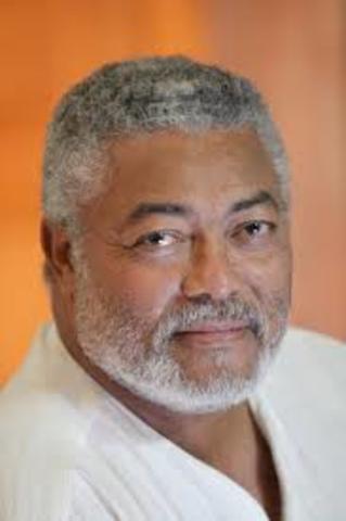 Jerry Rawlings becomes president