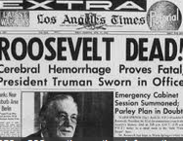 FDR dies