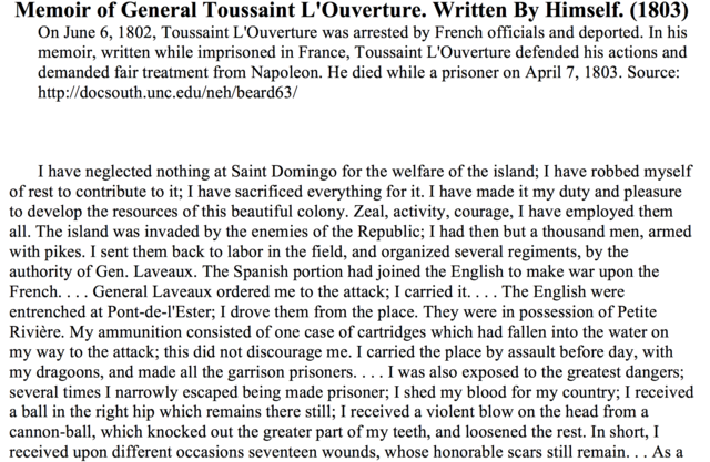 Haitian slave revolt