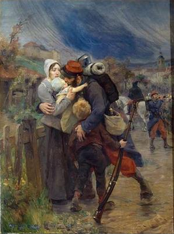 The French leave for the battlefield