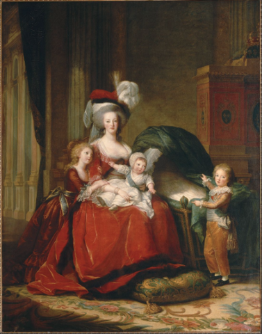 "Marie-Antoinette de Lorraine-Hasbourg, reine de France et ses enfants", by Elisabeth Louise Vigee-Le Brun, 1789