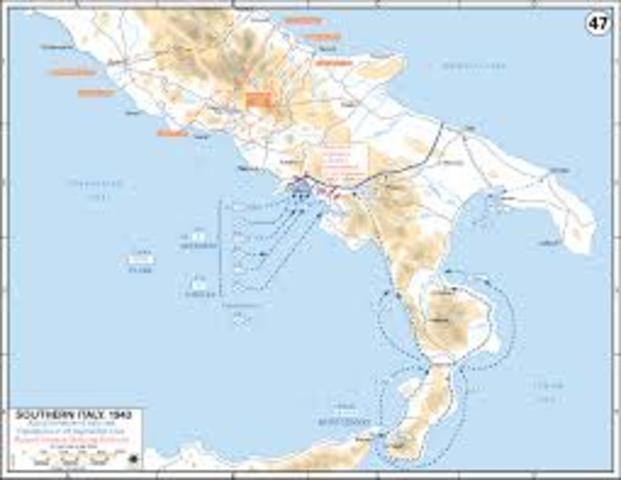 alied invasion of Italy Begins
