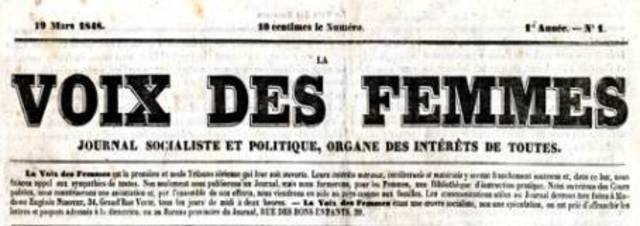 La Voix Des Femmes, 1848