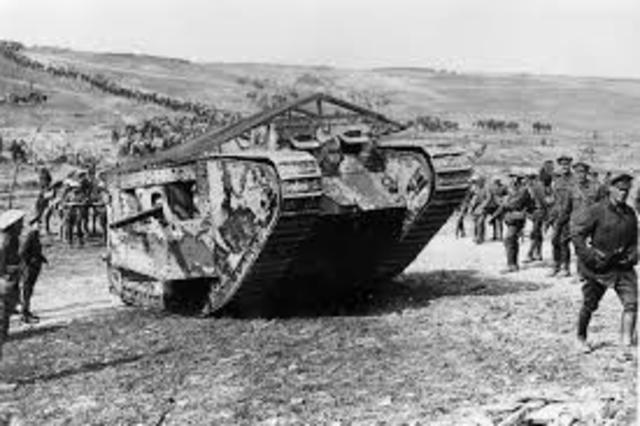 Britain introduced the tank