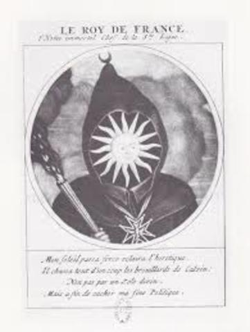 Protestant caricature of King Louis XIV