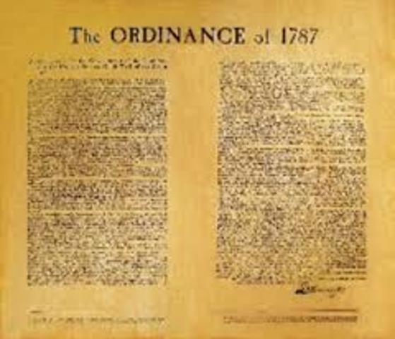 Congress passed the Northwest Ordinance