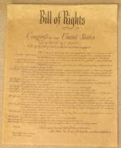 Bill of Rights was ratified