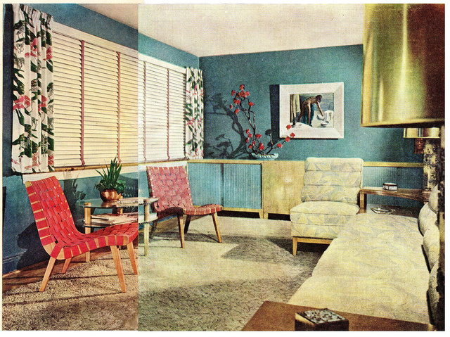 Photograph of a 1940's Living Room