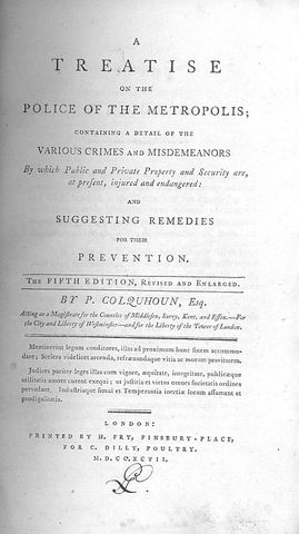 A Treatise on the Police of the Metropolis (1797)