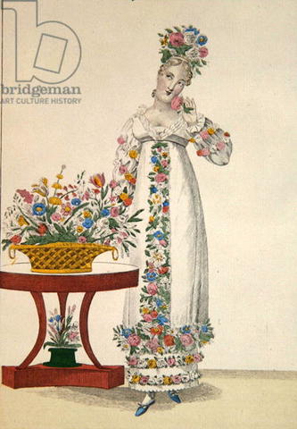 The love of flowers, plate 78 from 'le Bon Genre'