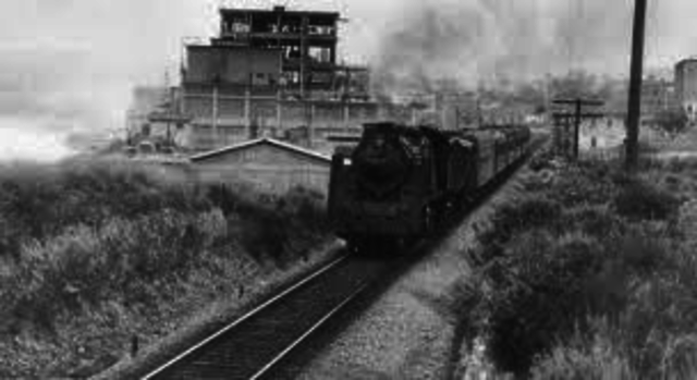 Linea de ferrocarril.