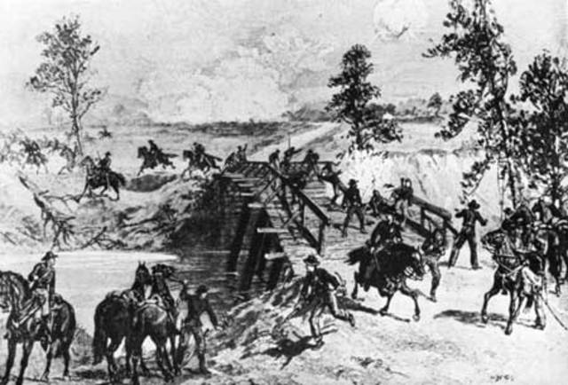 Confederates open fire on the Union