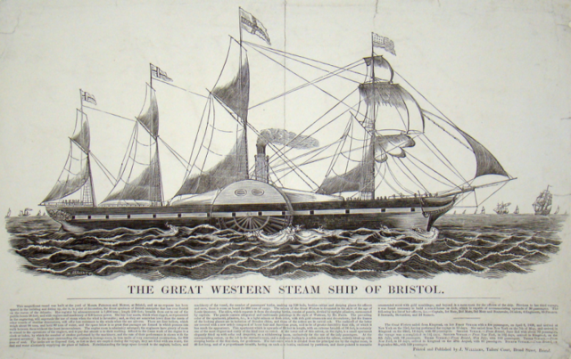 Steamship "Great Western" maiden voyage