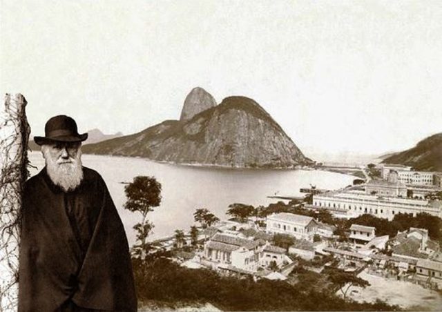 Charles Darwin begins trip through Rio de Janeiro