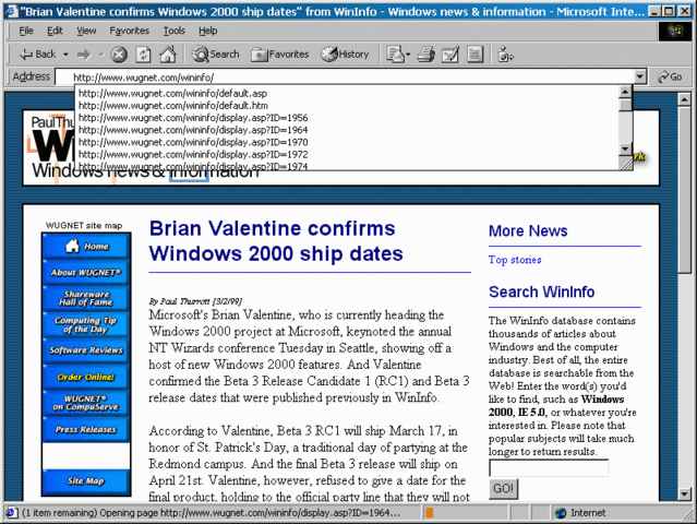 Microsoft Corp releases Internet Explorer 4.0
