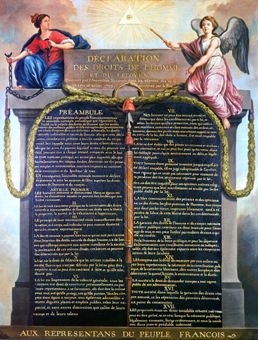 Declaration of Rights of Man adopted