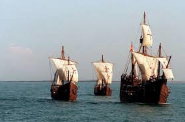 Columbus starts the new world voyage  #15