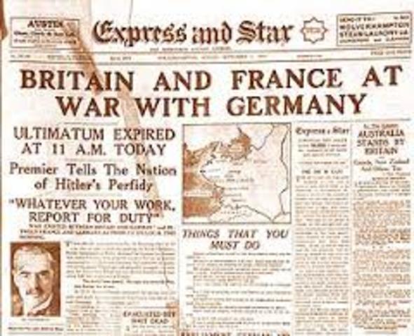 Britain & France at War with Germany