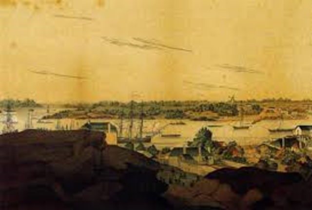 the whole party assembled on the west side of sdyney cove