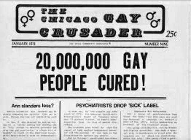 APA removes homosexuality as a mental disorder