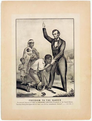 lincoln issues the emancipation proclamation