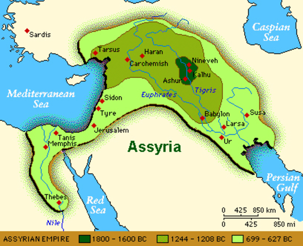 Assyria independent once again (1400 BCE)