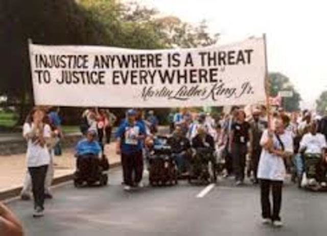 Event 3- American Coalition of Citizens with Disabilities (ACCD) created in 1970; ACCD 10-city “sit in” to 1977