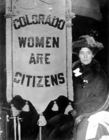 colorado becomes first state to grant women the right to vote