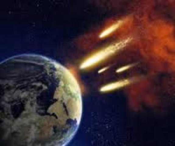 meteors hitting earth