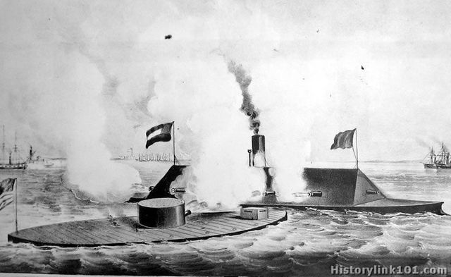 The Battle of Hampton Roads.