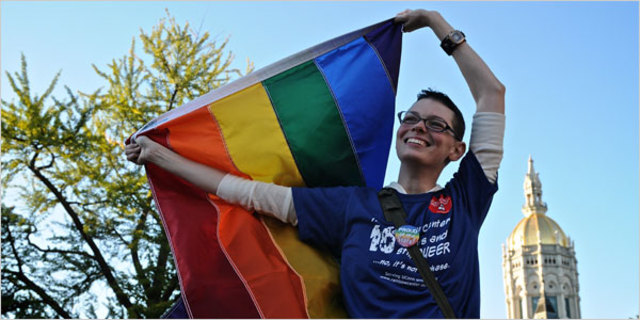 Massachusetts leagalizes gay marriage