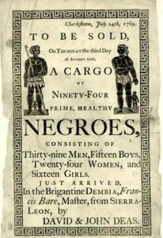 The Trans- Atlantic Slave Trade