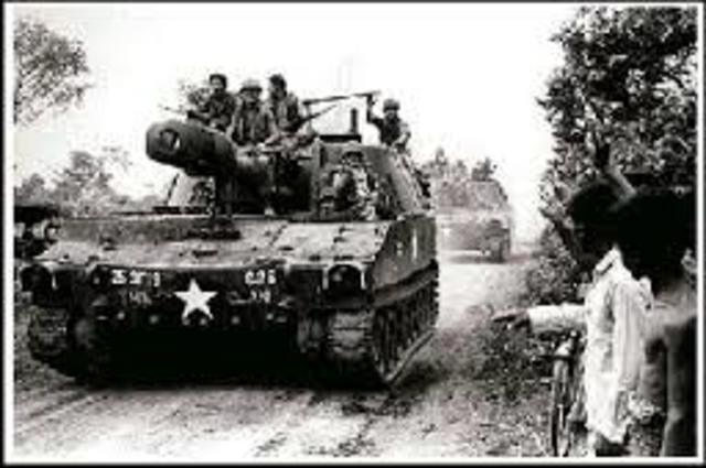 Announcement that US troops will attack Cambodia