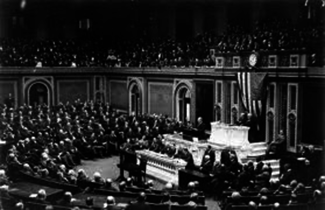 wilson adressed congress to declare war on Germany