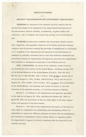 Executive Order 10450