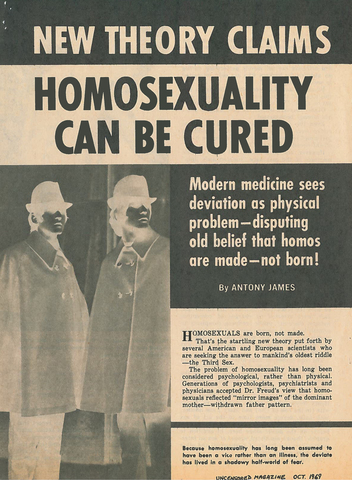 End of Homosexuality as a mental disorder