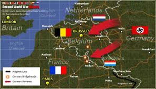 Hitler takes low countries